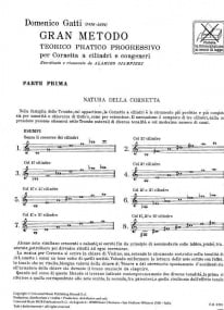 Gatti: Grand Method for Cornet and Trumpet Volume 1 published by Ricordi